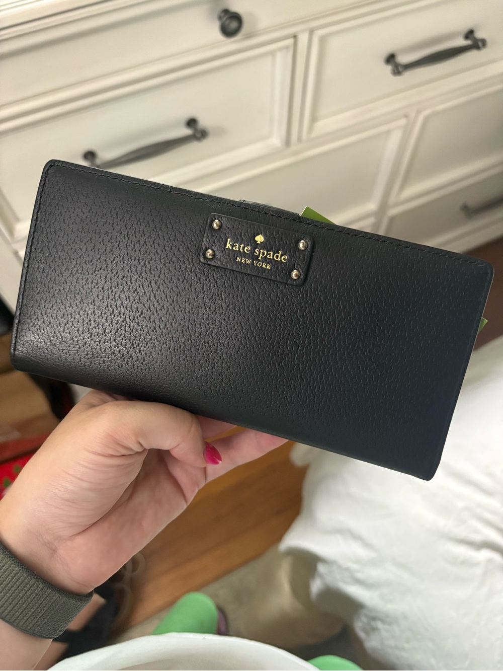 Kate Spade black bifold wallet